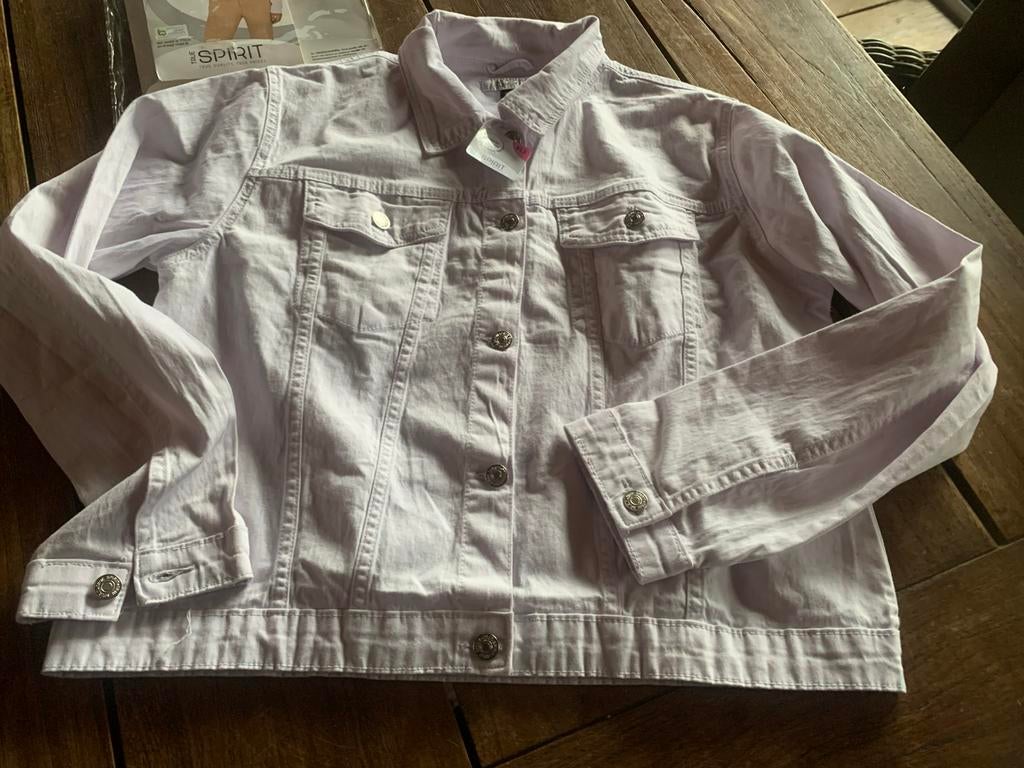 True spirit wit spijkerjasje xl, Ophalen of Verzenden, Nieuw, Maat 46/48 (XL) of groter, Wit