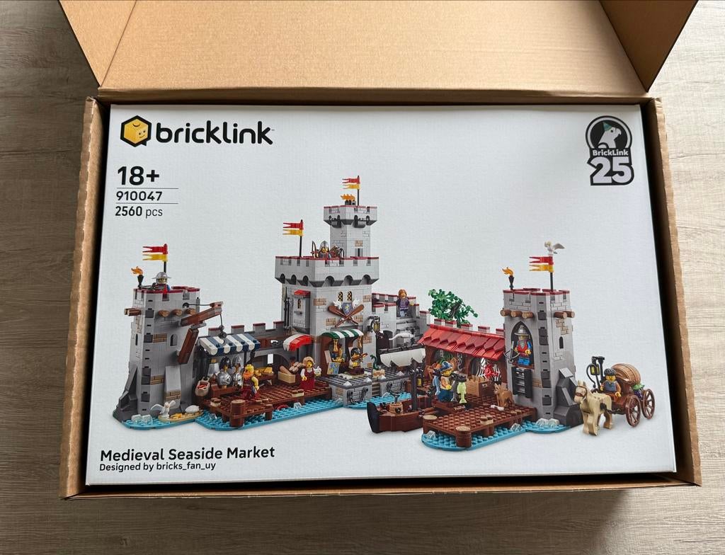 Lego Bricklink Medieval Seaside Market (910047) Nieuw, Lego, Nieuw, Ophalen of Verzenden, Castle