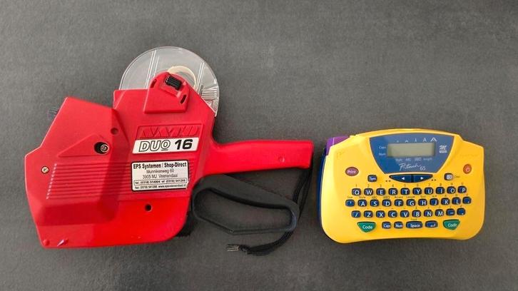 Sato Duo 16 Labelmaker & Brother P-touch 65 Labelprinter, Computers en Software, Labelprinters, Gebruikt, Etiket, Tape-label, Ophalen of Verzenden