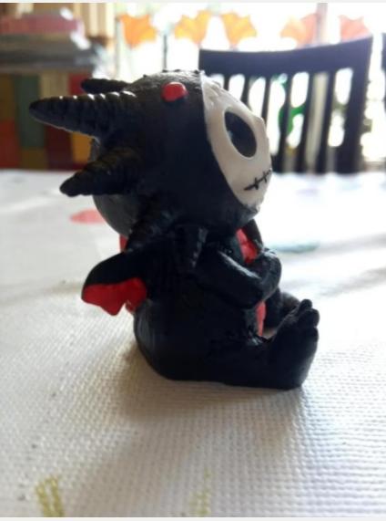 FurryBones Scorchie de Zwarte Draak, Ophalen of Verzenden, Gebruikt, Fantasy