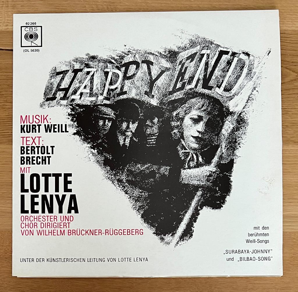 Lotte Lenya , Kurt Weill , Bertolt Brecht ‎– Happy End (LP), Verzenden, 1970 - 1979, Gebruikt, 12 inch