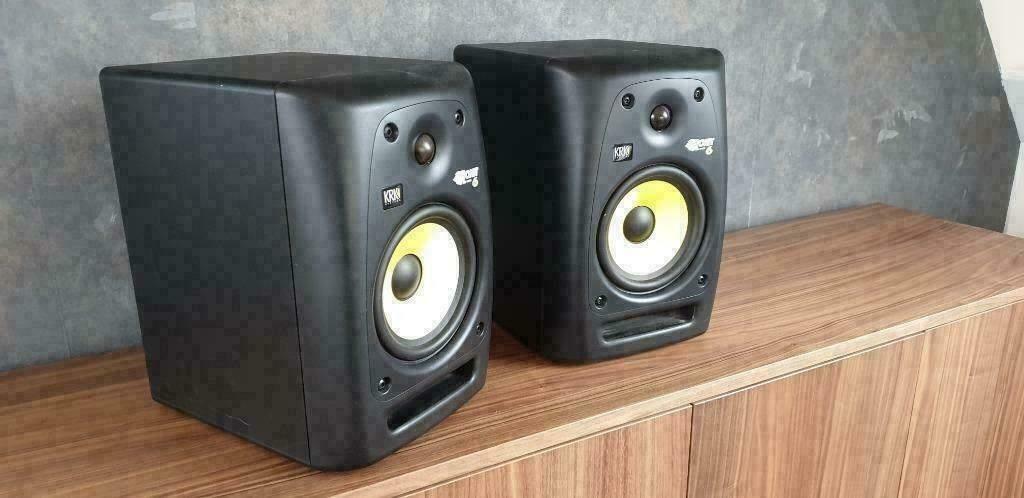 2x KRK Rokit 6 G2 studio monitoren  speakers  RP6 HS7 SET, Overige merken, Ophalen of Verzenden, Zo goed als nieuw, 120 watt of meer