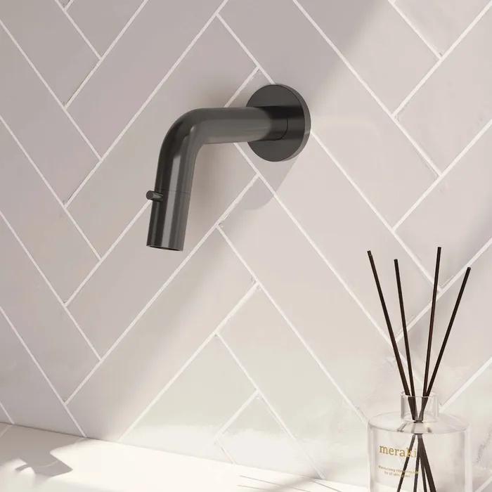 Brauer Gunmetal Edition inbouw fonteinkraan geborsteld PVD, Ophalen of Verzenden, Gebruikt, Rvs, Kraan