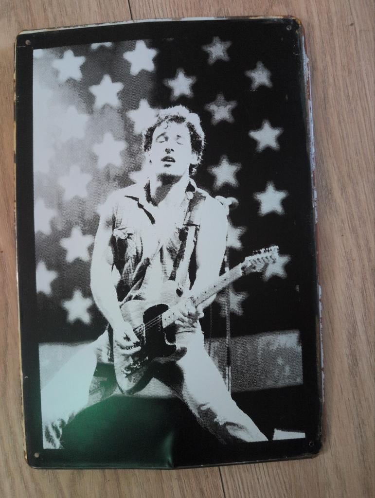 Bruce Springsteen metalen plaat, Ophalen of Verzenden