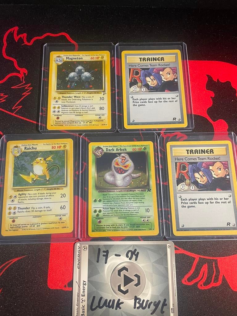 Pokemon vintage holos, Ophalen of Verzenden, Zo goed als nieuw