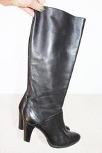 Soepel Leren Progretto Laarzen s20 (Maat 38) € 65,-, Hoge laarzen, Zwart, Ophalen of Verzenden, Zo goed als nieuw