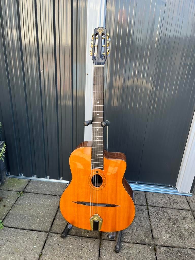 Gypsy jazzgitaar Gallato Parijs Selmer Maccaferri Django, Ophalen of Verzenden, Zo goed als nieuw, Hollow body, Overige merken