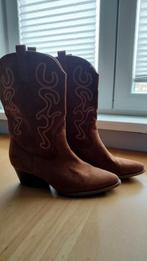 Bruine cowboylaarzen met borduursel maat 44, Ophalen of Verzenden, Zo goed als nieuw, Bruin, Lage of Enkellaarzen