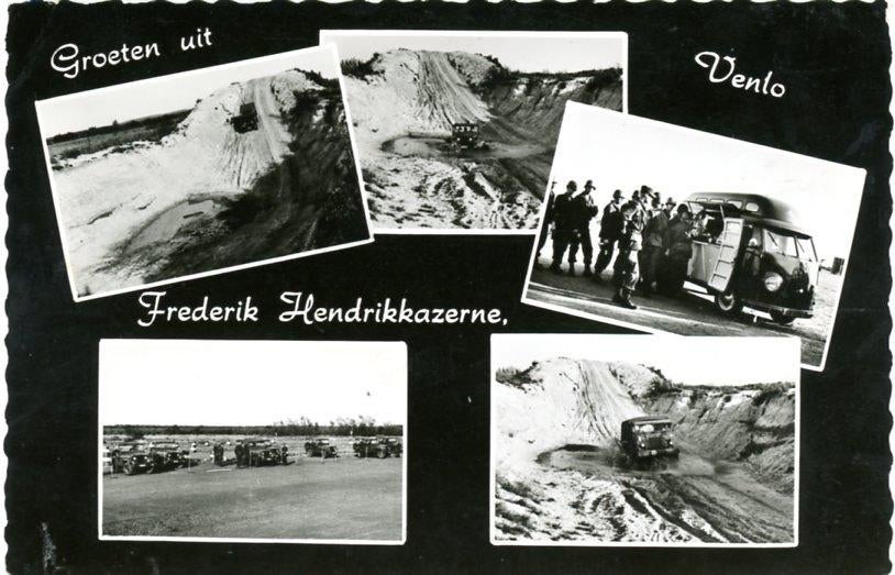 Venlo Frederik Hendrikkazerne oefenterrein en Cadi wagen, Ophalen of Verzenden, 1960 tot 1980, Ongelopen, Limburg