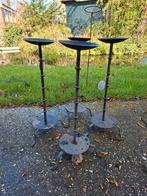Set van 3 ijzeren kandelaars voor tuindecoratie, Antiek en Kunst, Antiek | Kandelaars, Ophalen