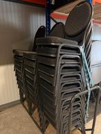 90 Stapelbare stackchair stoelen - kleur zwart, Ophalen, Gebruikt, Meubilair