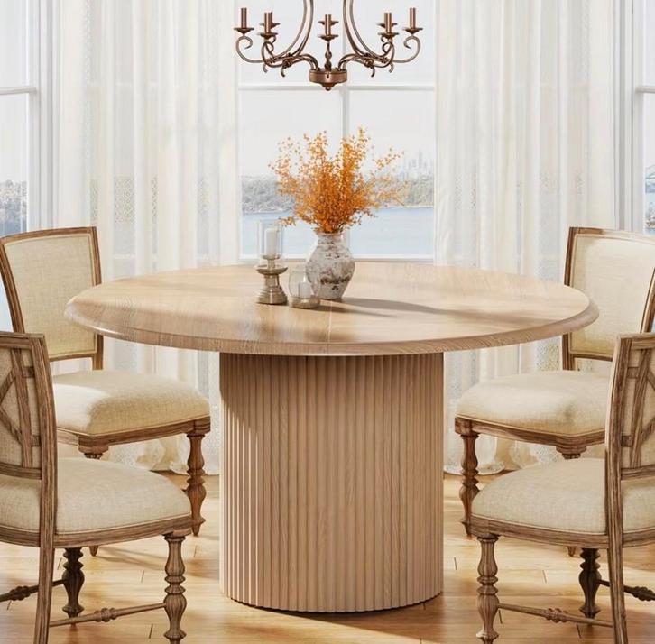 NIEUW IN DOOS Ronde Design Eettafel (120 cm), Huis en Inrichting, Tafels | Eettafels, Nieuw, 100 tot 150 cm, 100 tot 150 cm, Rond