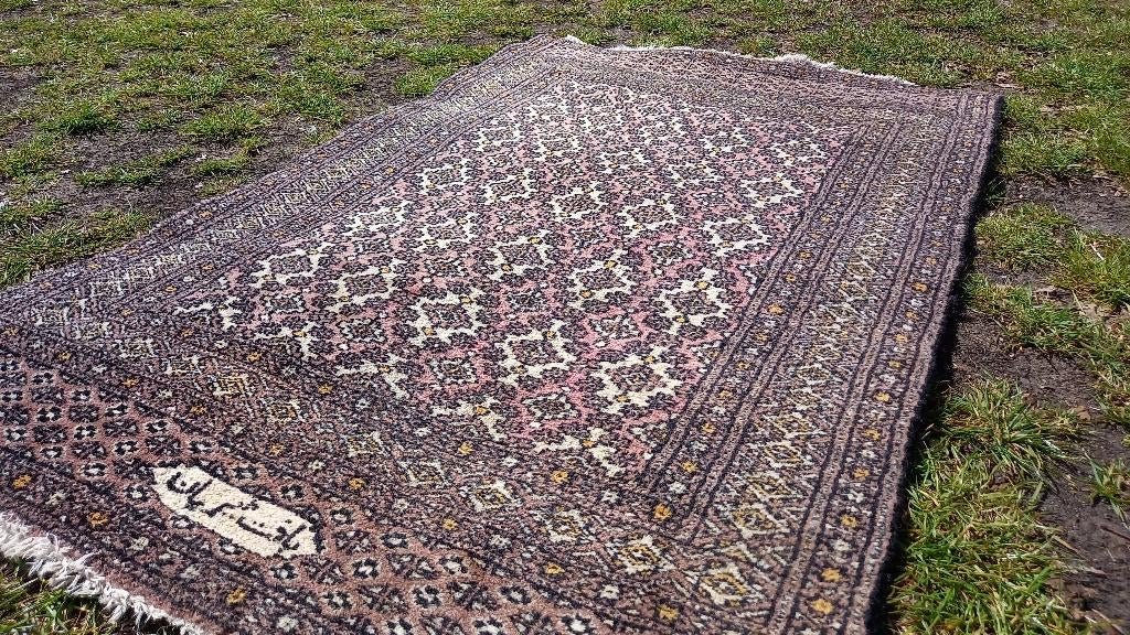 Prachtig origineel oud Perzisch tapijtje 78-122 cm., Antiek en Kunst, Ophalen of Verzenden