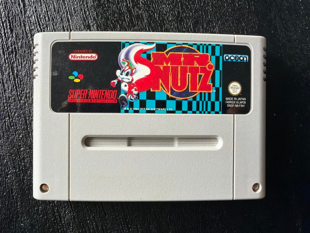 Mr. Nutz - Super Nintendo (SNES) Game Cartridge, Gebruikt, 1 speler, Ophalen of Verzenden, Platform
