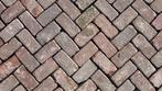 Oude gebakken keiformaat klinkers rood / paars, Tuin en Terras, Tegels en Klinkers, Ophalen of Verzenden, Zo goed als nieuw, Klinkers
