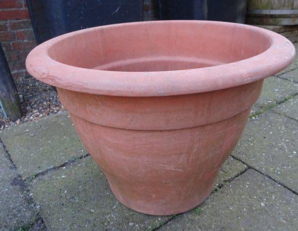 Grote bloempot, Tuin en Terras, Kunststof, Gebruikt, 40 cm of meer, Rond