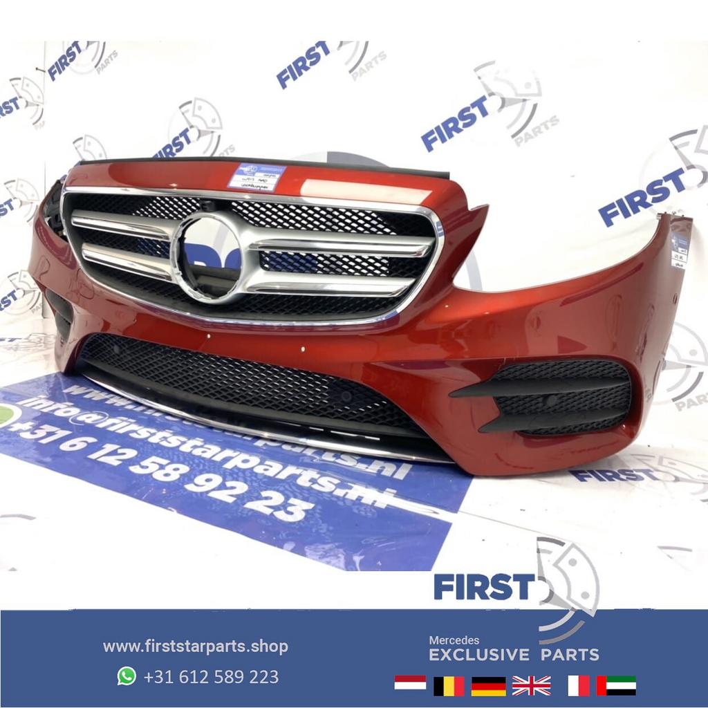 W213 AMG LINE VOORBUMPER COMPLEET + GRIL Mercedes E Klasse R, Gebruikt, -, Voor, Ophalen of Verzenden