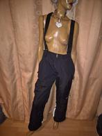 Zwarte skibroek met bretels unitech maat 50, Broek, Unitech, Maat 42/44 (L), Ophalen of Verzenden