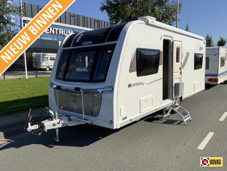 Elddis Affinity 574 2e paasdag open, Caravans en Kamperen, Caravans, Bedrijf, tot en met 4, 1250 - 1500 kg, Rondzit, Elddis, 2 aparte bedden