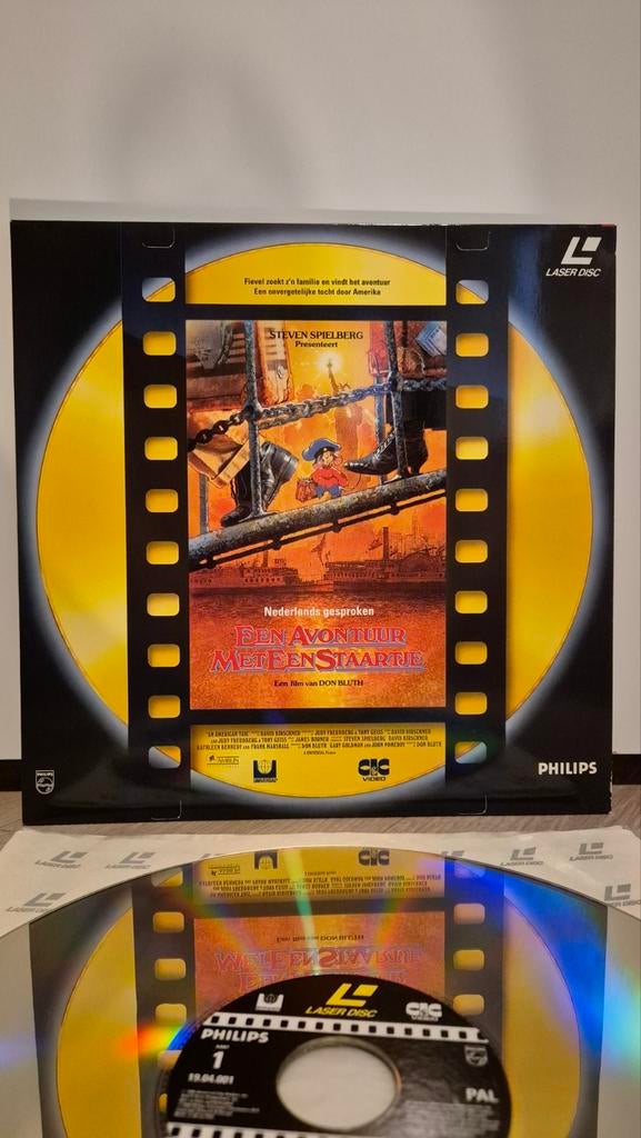 Een Avontuur met een Staartje Laserdisc, 1990 - 1999, Ophalen of Verzenden, Zo goed als nieuw, 12 inch