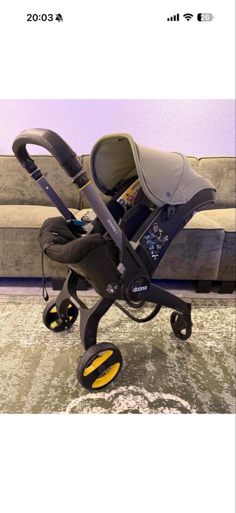 Doona I Autostoel Desert Green inclusief kinderwagen, Ophalen of Verzenden, Zo goed als nieuw, Overige merken