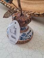 Barokke kandelaar met klokje en papagaai, Overige kleuren, Belle Vieille Brocante, Nieuw, Ophalen of Verzenden