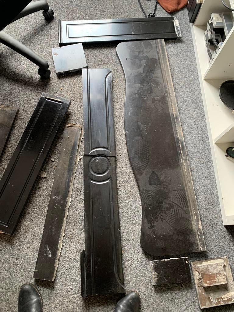 Losse delen natuurstenen schouw, Ophalen