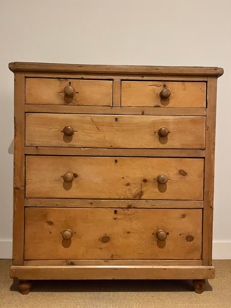 Grenen ladekast, Ophalen, Gebruikt, 100 tot 150 cm, 50 tot 100 cm