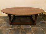 Kersenhout ovale salontafel met bijpassende bijzettafel, Ophalen, Gebruikt, 100 tot 150 cm, Klassiek
