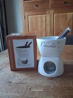 Chocolade fondueset 4-delig - Compleet en nieuw, Ophalen of Verzenden, Nieuw, Waxinelicht, Fondueset