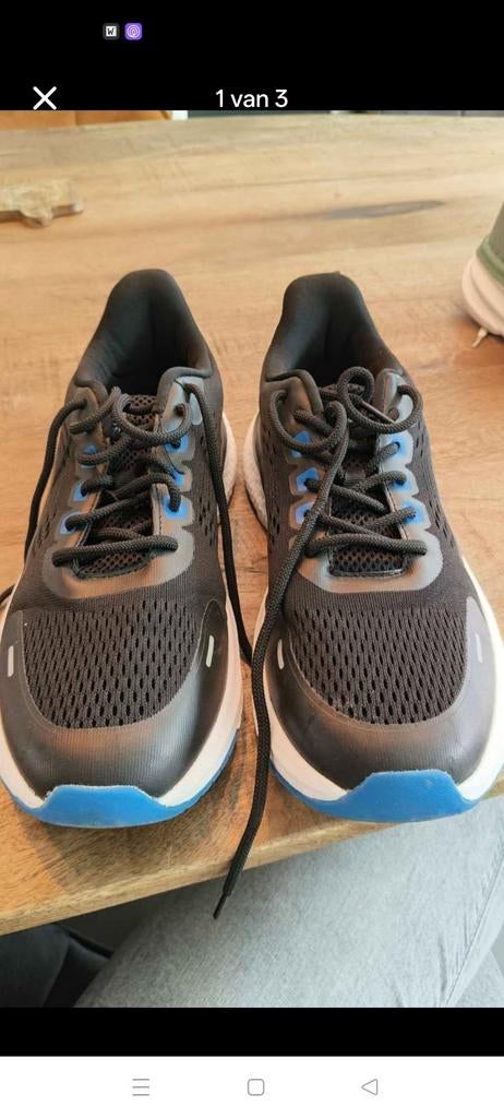 Heren hardloopschoenen maat 41, Ophalen of Verzenden, Zo goed als nieuw, Sportschoenen, Zwart