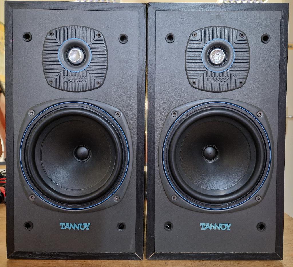 Tannoy boxen 2 x 70 Watt, Gebruikt, 60 tot 120 watt, Front, Rear of Stereo speakers, Ophalen