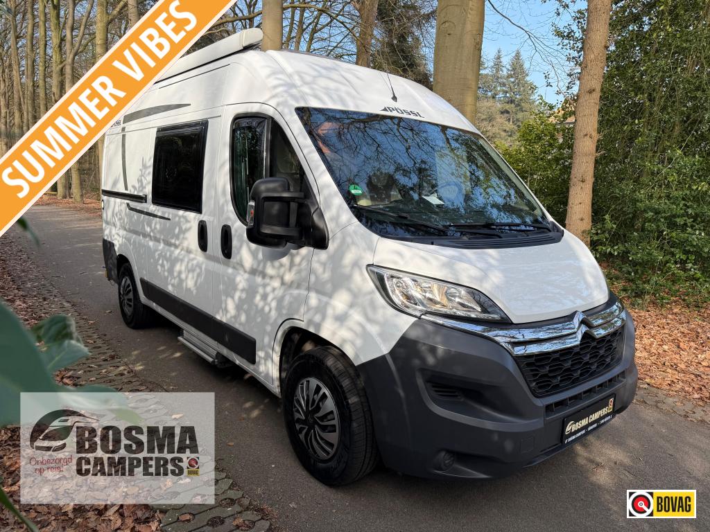Pössl Roadcamp 540 Compact Vast Bed Airco 94000 km, Caravans en Kamperen, Campers, Buscamper of Camperbus, Ringverwarming, Koelkast