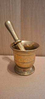 Antieke vijzel met stamper, Ophalen of Verzenden