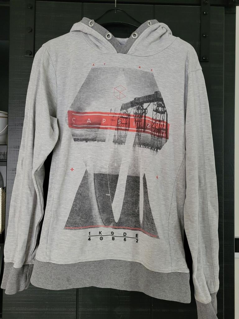 Hoodie Capsize maat S, Kleding | Heren, Ophalen of Verzenden, Capsize, Grijs, Gedragen