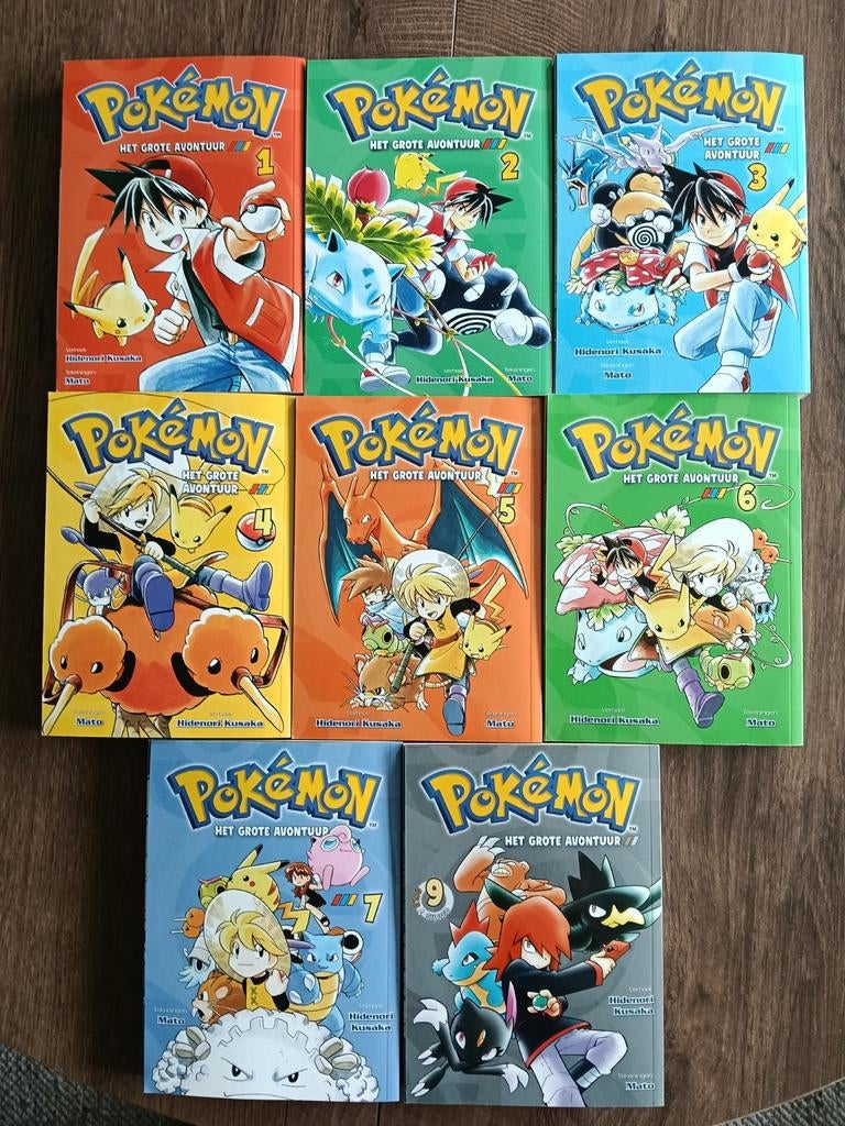 8x Pokemon manga, Boeken, Strips | Comics, Meerdere comics, Ophalen, Zo goed als nieuw, Japan (Manga)