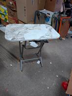 Opvouwbare tafel met marmerlook blad, Ophalen, Gebruikt, 50 tot 100 cm, Overige materialen
