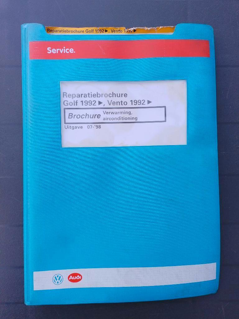 Werkplaatsboek Vw Golf 3 + GTi VR6 Cabrio Airco + verwarming, Ophalen of Verzenden, Gelezen, Volkswagen