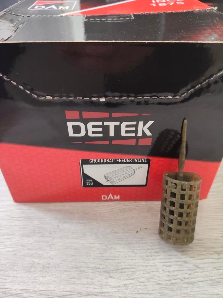32 x stuks Dam Detek Groundbait feeder inline 35g, Verzenden