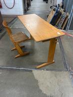 Vintage schoolbank met stoel van Casala, Ophalen, Gebruikt, Tafel(s) en Stoel(en)