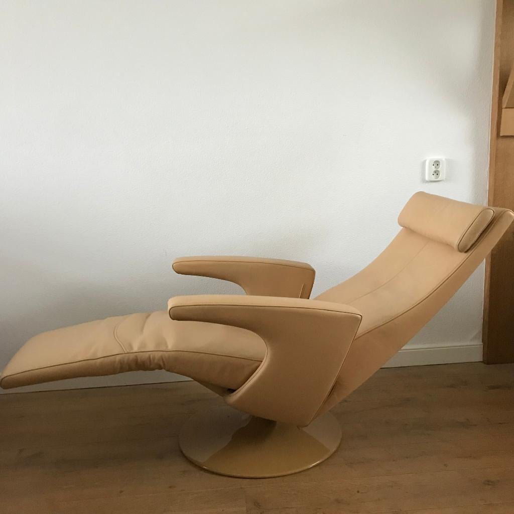 IZGS FSM Smile design fauteuil stoel easy chair camel, Huis en Inrichting, Fauteuils, Ophalen of Verzenden, Zo goed als nieuw