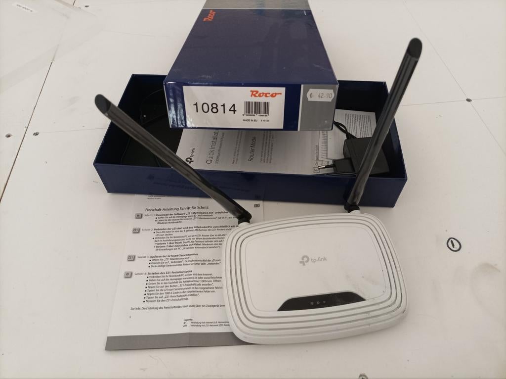 Roco 10814 z21 WiFi-Router – Inclusief activatiecode, Hobby en Vrije tijd, Transformator of Voeding, Gebruikt, Gelijkstroom, Ophalen of Verzenden
