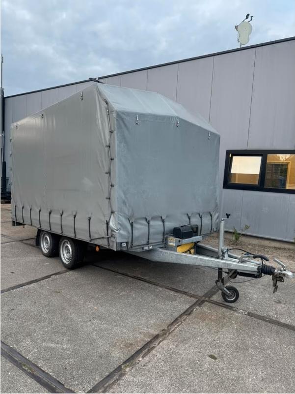 Gesloten tandemas aanhangwagen transporter, Auto diversen, Aanhangers en Bagagewagens, Ophalen, Gebruikt