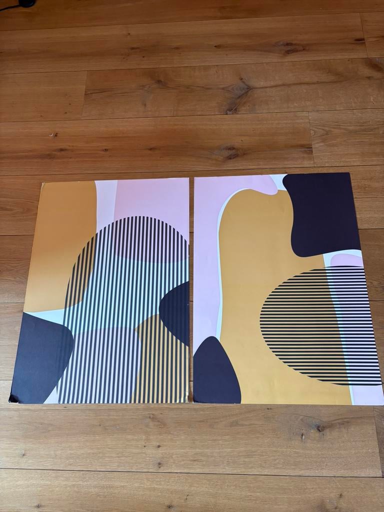 Twee leuke posters van Desenio 50x70 cm, 50 tot 75 cm, Ophalen of Verzenden, Zo goed als nieuw, Foto of Poster