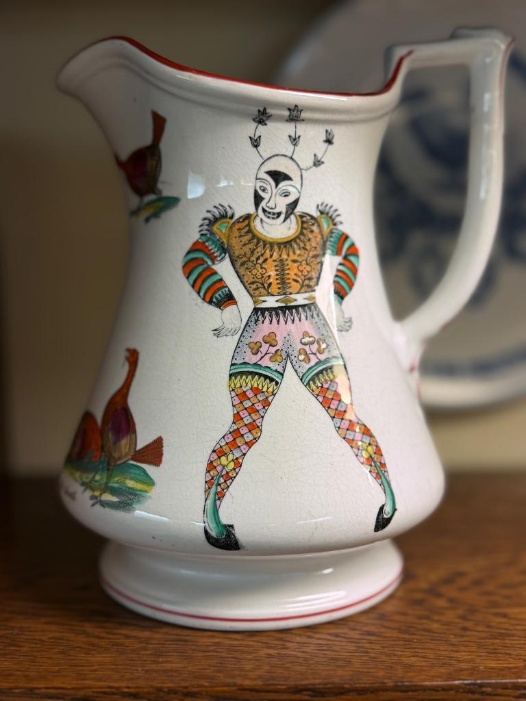 Schenkkan (jokerkan) engels met hanen, Antiek en Kunst, Antiek | Keramiek en Aardewerk, Ophalen