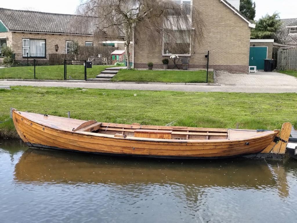 Houten sloep voor de liefhebber!, Watersport en Boten, Ophalen, Gebruikt, Tot 10 pk, Binnenboordmotor