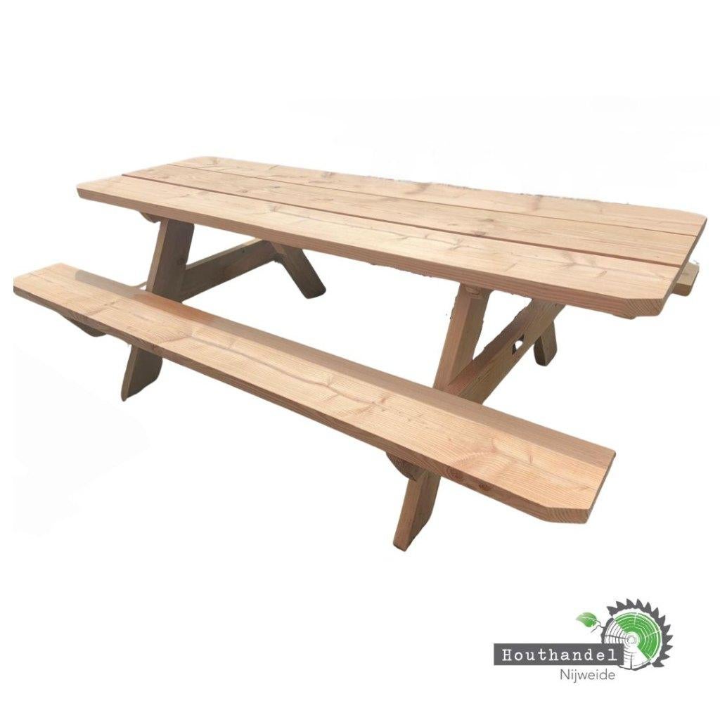 Picknicktafel Douglas of Eiken, Tuin en Terras, Ophalen of Verzenden, Nieuw, Rechthoekig, Hout