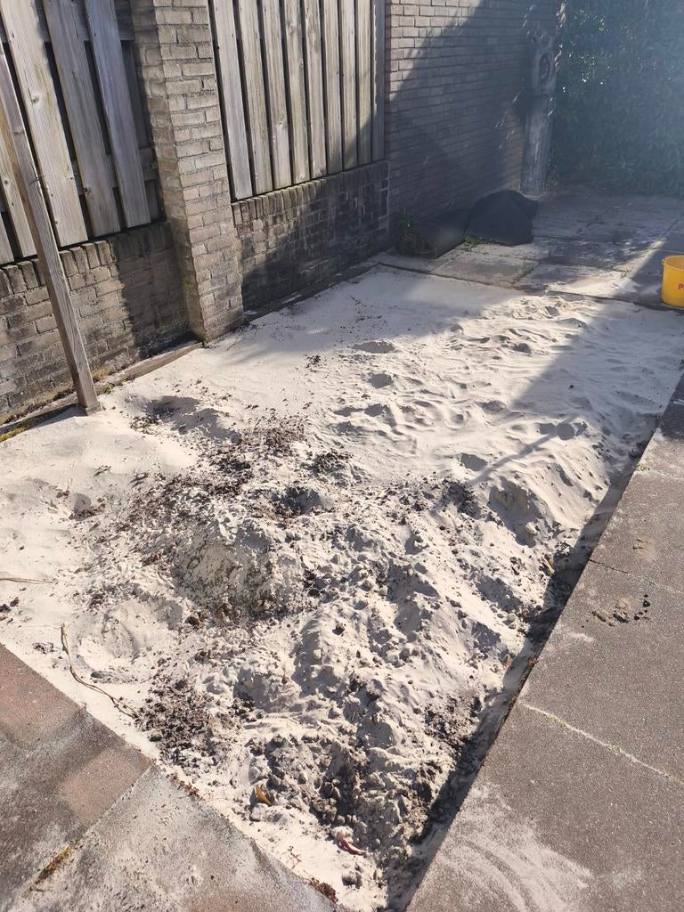 Gratis ophoogzand/straatzand af te halen, Tuin en Terras, Zand, Ophalen, Gebruikt, Straatzand
