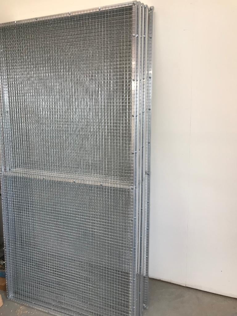 Gaaspanelen | Deurpanelen | Volière panelen op voorraad, Ophalen of Verzenden, Nieuw, Aluminium, Volière