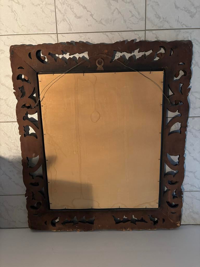 Spiegel 45x50 cm -Driftwood- | Luiken, Spiegels en Fotolijsten | Het Olde Jagthuys